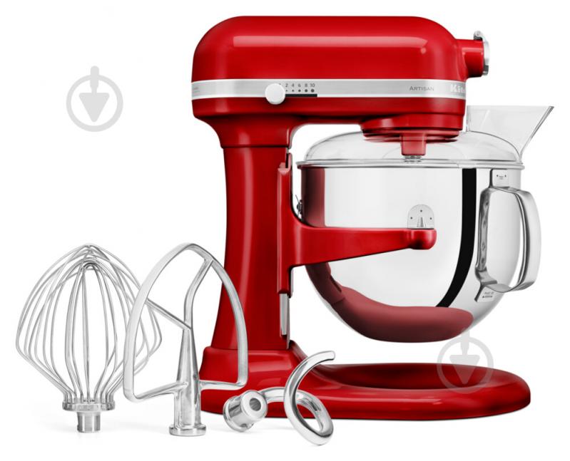 Кухонная машина KitchenAid Artisan 5KSM7580XEER с подъемной чашей красный - фото 7