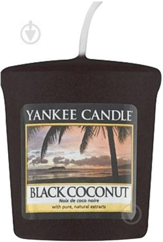 Свеча ароматическая Yankee Candle Black Coconut 49 г - фото 1