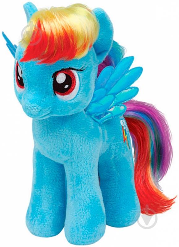 Мягкая игрушка TY Rainbow Dash 28 см голубой 90205 - фото 1 Мягкая игрушка TY Rainbow Dash 28 см голубой 90205 - фото 1
