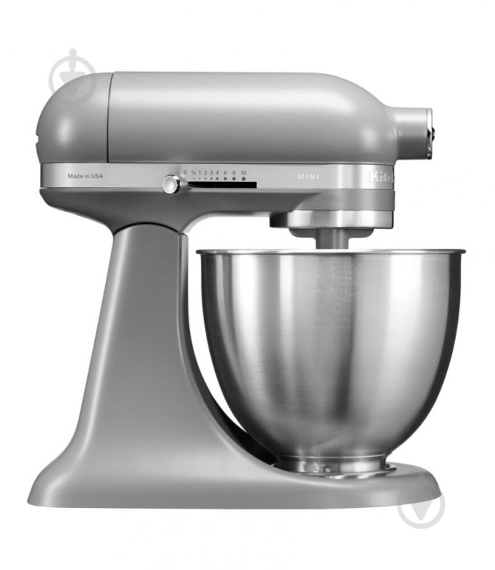 Кухонна машина KitchenAid Artisan Mini 5KSM3311XEFG з відкидним блоком матовий сірий - фото 4