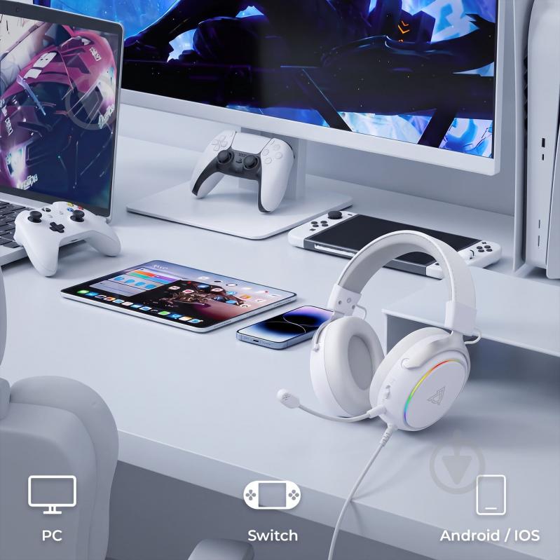 Гарнитура игровая Ajazz AHM10 Max black (AHM10-MAX-B) - фото 16