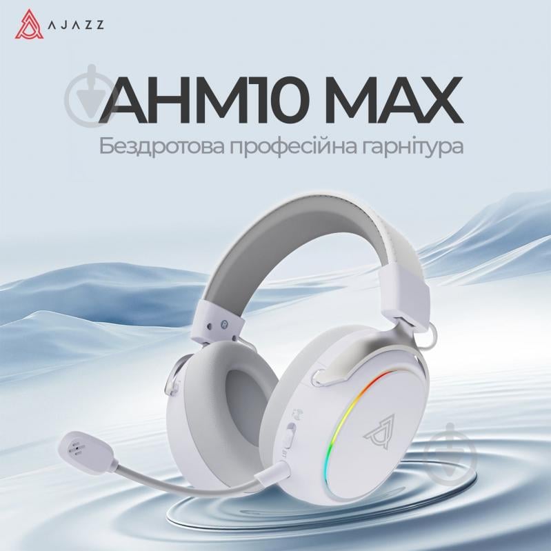Гарнитура игровая Ajazz AHM10 Max white (AHM10-MAX-W) - фото 7