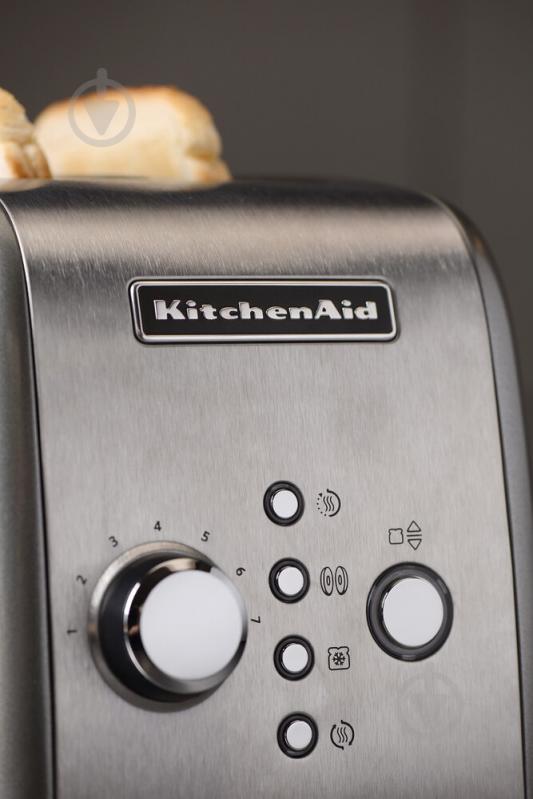 Тостер KitchenAid 5KMT221ECU на 2 тоста серебристый - фото 4