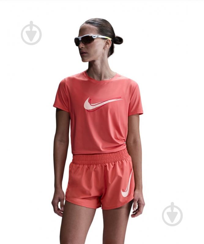 Футболка Nike W NK ONE SWSH HBR DF SS TOP HJ2204-814 р.S помаранчевий - фото 1