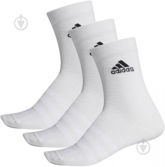 Комплект носков Adidas DZ9393 р.M white 3 шт. - фото 1