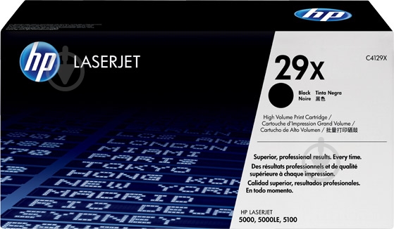 Картридж HP 29X Black C4129X черный C4129X - фото 1 Картридж HP 29X Black C4129X черный C4129X - фото 1