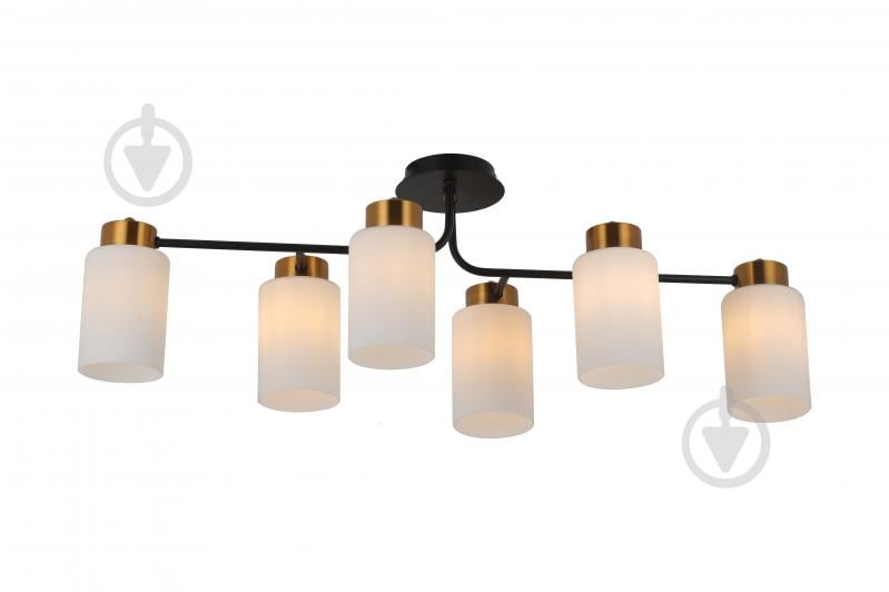 Люстра WunderLicht Chatelaine 60 Вт E27 бронза/білий OM8339-46 - фото 1 Люстра WunderLicht Chatelaine 60 Вт E27 бронза/білий OM8339-46 - фото 1