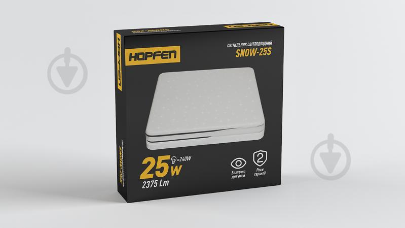 Світильник світлодіодний Hopfen SNOW-25S 25 Вт білий 4500 К SNOW-25S 25W 4500K - фото 3