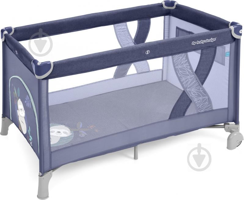 Ліжечко дитяче Baby Design Simple 03 Blue 292576 - фото 1