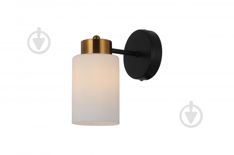 Бра WunderLicht Chatelaine 60 Вт E27 белый/черный OM8339-11 - фото 1
