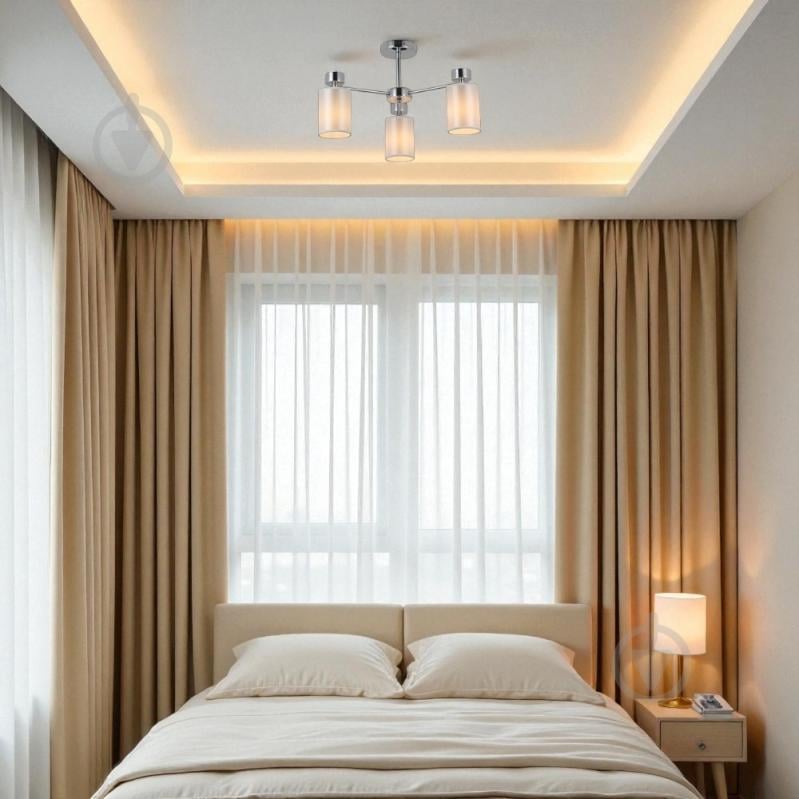 Люстра WunderLicht Suite 40 Вт E14 хром/білий OM8832-43 - фото 2 Люстра WunderLicht Suite 40 Вт E14 хром/білий OM8832-43 - фото 2