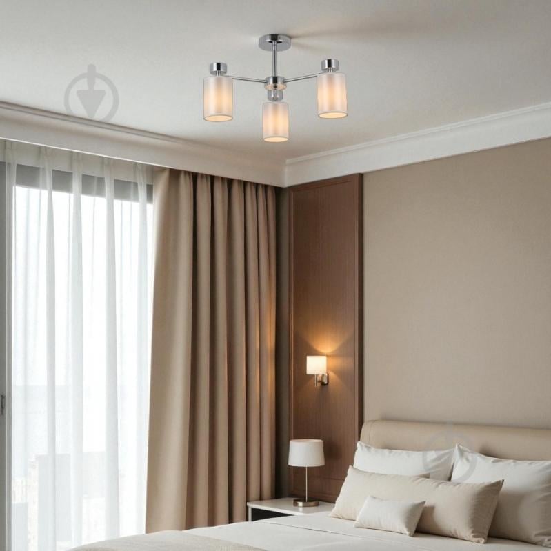 Люстра WunderLicht Suite 40 Вт E14 хром/білий OM8832-43 - фото 3 Люстра WunderLicht Suite 40 Вт E14 хром/білий OM8832-43 - фото 3