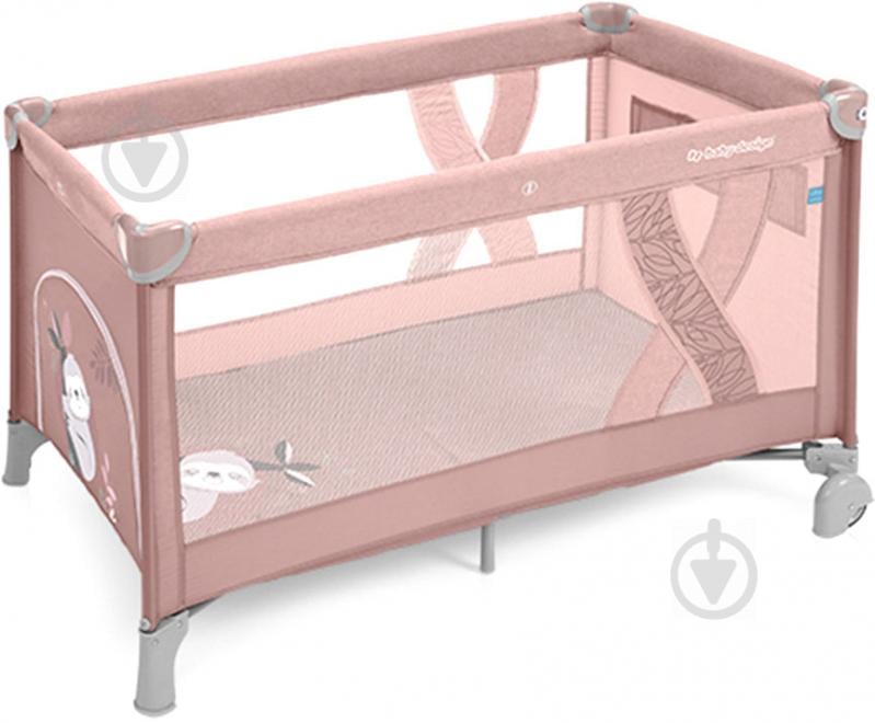 Кроватка детская Baby Design Simple 08 Pink 292651 - фото 1