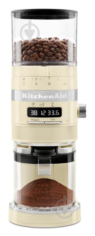 Кофемолка KitchenAid Artisan 5KCG8433EAC Кремовый - фото 5