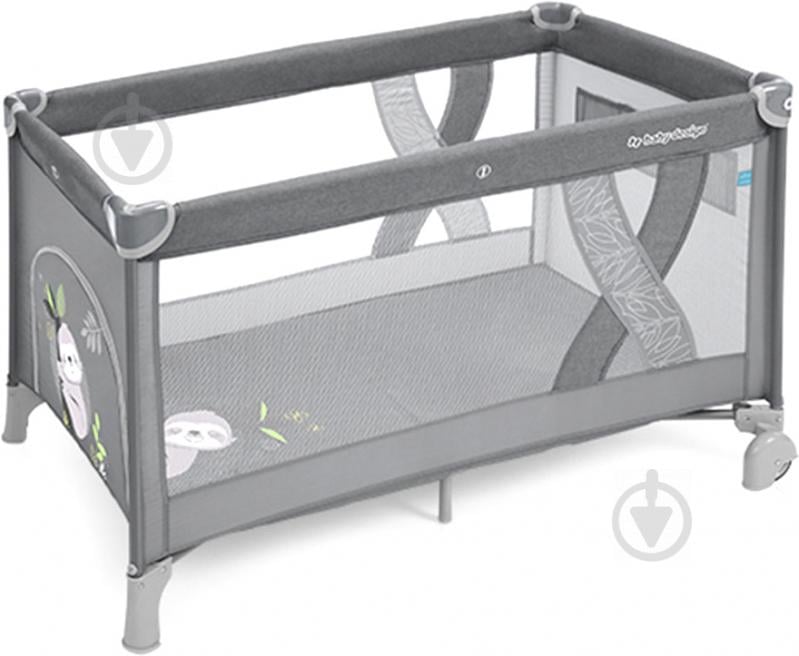 Ліжечко дитяче Baby Design Simple 17 Gray 292606 - фото 1