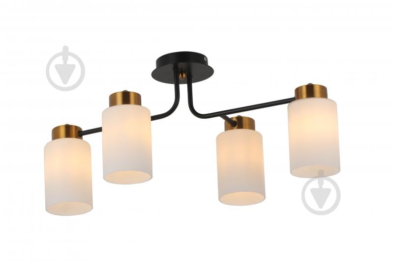 Люстра WunderLicht Chatelaine 60 Вт E27 бронза/белый OM8339-44 - фото 1 Люстра WunderLicht Chatelaine 60 Вт E27 бронза/белый OM8339-44 - фото 1
