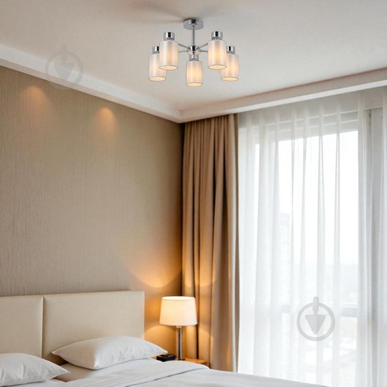 Люстра WunderLicht Suite 40 Вт E14 хром/білий OM8832-45 - фото 2 Люстра WunderLicht Suite 40 Вт E14 хром/білий OM8832-45 - фото 2