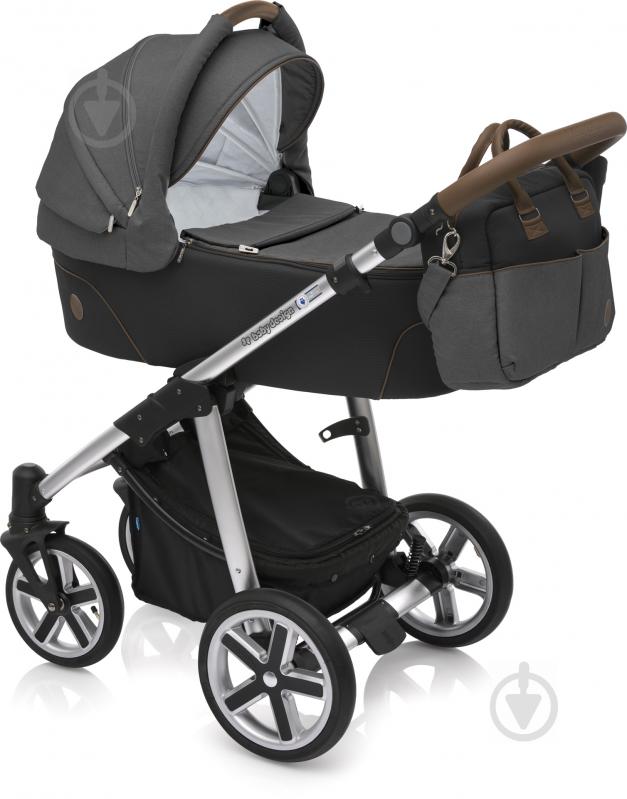 Коляска универсальная 2 в 1 Baby Design Dotty 2019 10 Black 294068 - фото 1