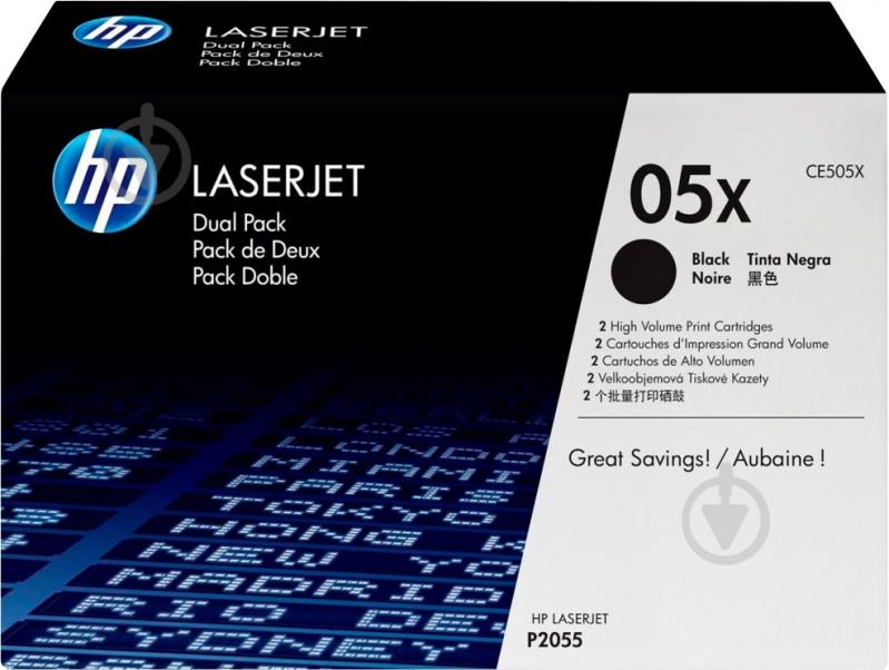 Картридж HP  05X Black CE505X черный CE505X - фото 1