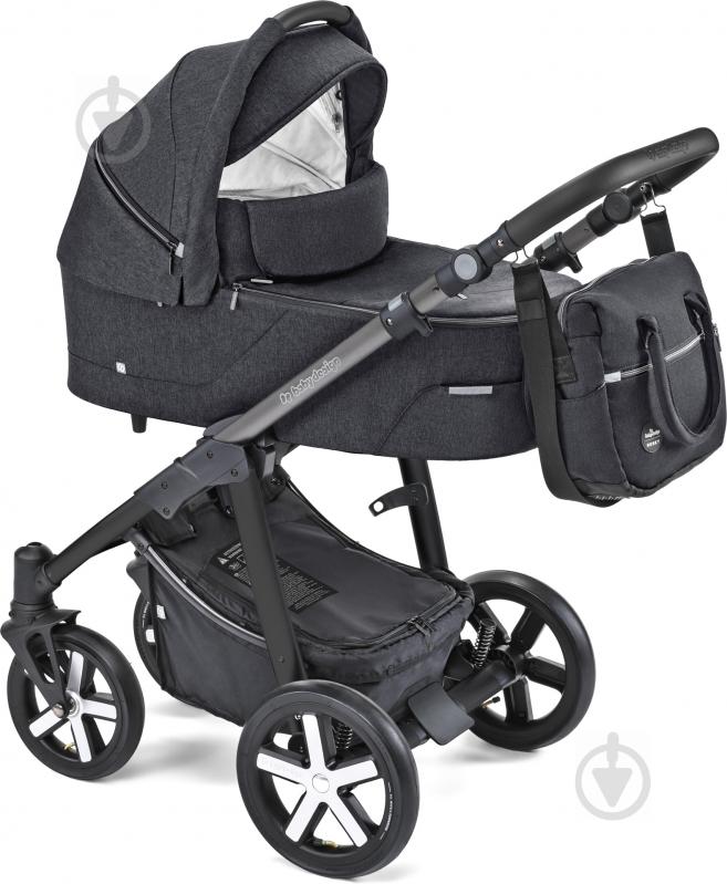 Коляска універсальна 2 в 1 Baby Design Husky WP 2019 10 Black 201295 - фото 1