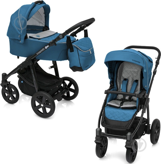 Коляска універсальна 2 в 1 Baby Design Design Lupo Comfort New 05 Turquoise 299612 - фото 3