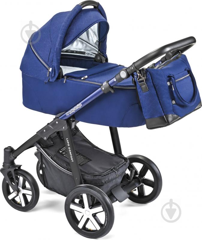 Коляска універсальна 2 в 1 Baby Design Design Lupo Comfort Limited 13 Navy Blue 201370 - фото 1