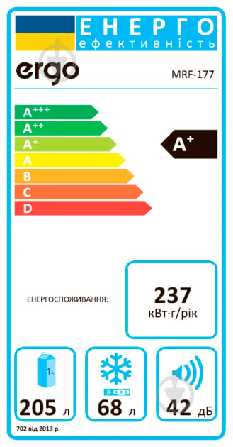Холодильник Ergo MRF-177 - фото 13
