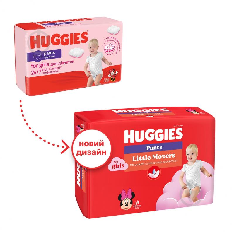 Підгузки-трусики Huggies Girl 3 6-11 кг 58 шт. - фото 3