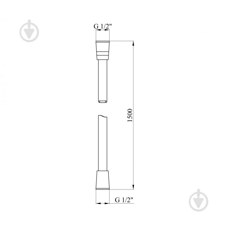 Шланг для душа Kroner Element 2860912900Z-0101 - фото 2