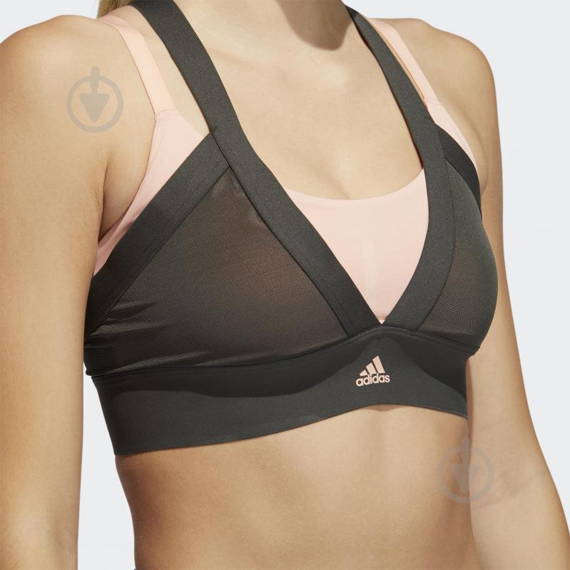 Бра Adidas AM LAYERED BRA DZ6089 р.S зелений - фото 8