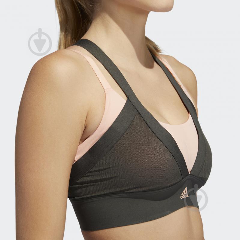 Бра Adidas AM LAYERED BRA DZ6089 р.S зелений - фото 9