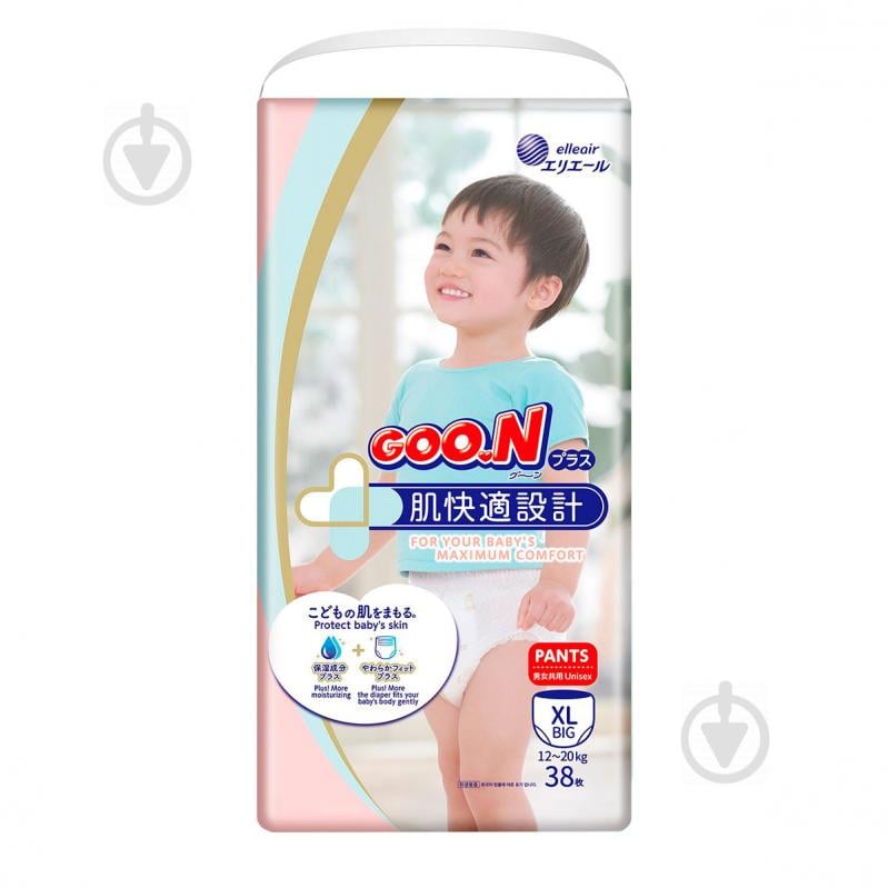 Підгузки-трусики Goo.N Plus XL 12-20 кг 38 шт. - фото 1