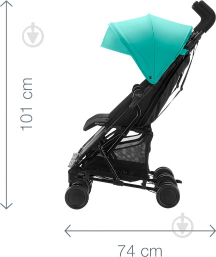 Коляска прогулянкова Britax Holiday Double Aqua Green 2000029304 - фото 10