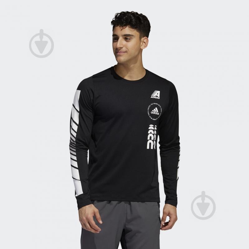 Футболка Adidas MOTO LS TEE DZ7365 р.L черный - фото 3