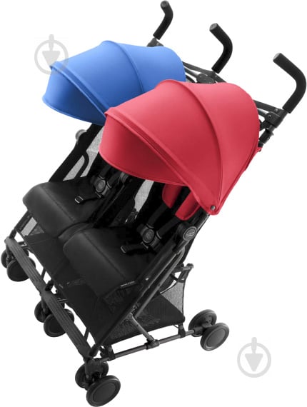 Коляска прогулочная Britax Holiday Double Red/Blue Mix 2000029306 - фото 4