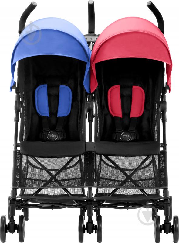 Коляска прогулочная Britax Holiday Double Red/Blue Mix 2000029306 - фото 2