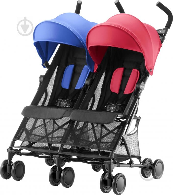 Коляска прогулочная Britax Holiday Double Red/Blue Mix 2000029306 - фото 1