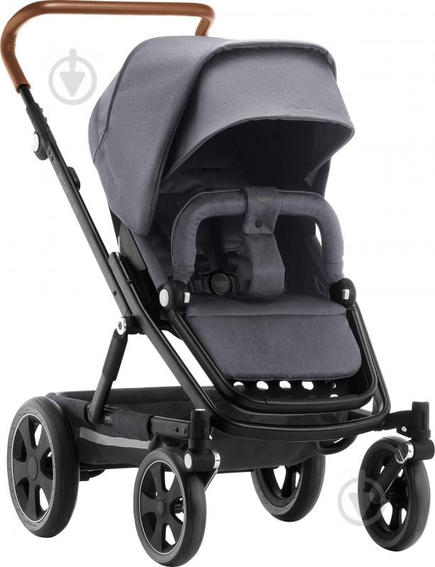 Коляска прогулочная Britax GO BIG 2 Graphite Melange/Cognac/Black 2000031045 - фото 3