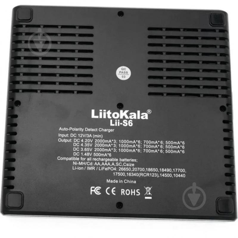 Зарядний пристрій LiitoKala Lii-S6 EU+Carcable - фото 4 Зарядний пристрій LiitoKala Lii-S6 EU+Carcable - фото 4