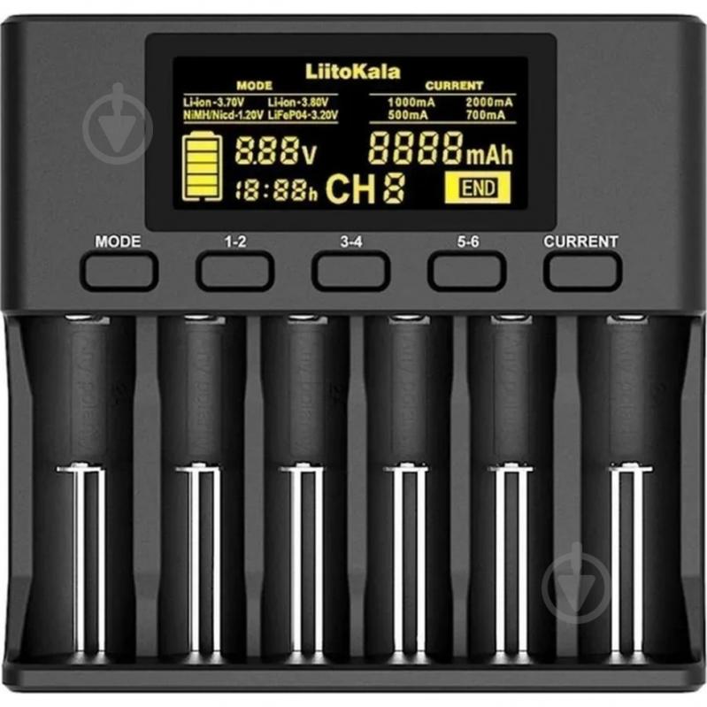 Зарядний пристрій LiitoKala Lii-S6 EU+Carcable - фото 1 Зарядний пристрій LiitoKala Lii-S6 EU+Carcable - фото 1