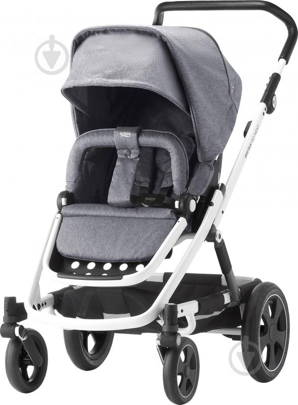 Коляска універсальна 2 в 1 Britax GO NEXT 2 Grey Melange/White 2000029409 - фото 2