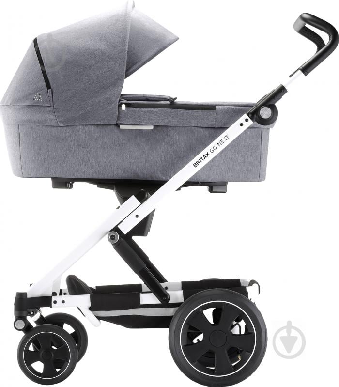 Коляска універсальна 2 в 1 Britax GO NEXT 2 Grey Melange/White 2000029409 - фото 1