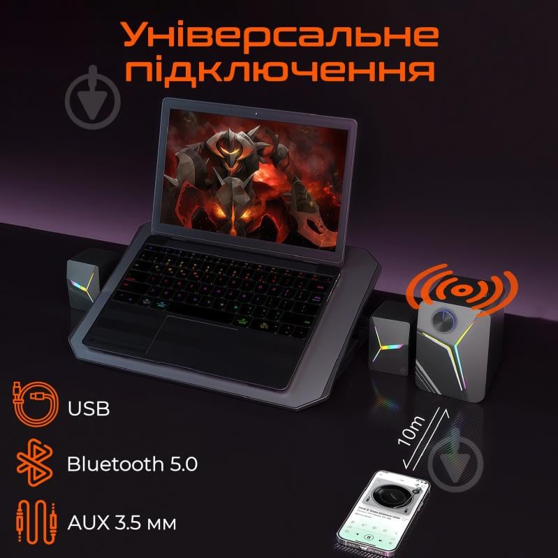 Акустическая система Meetion SP2111 black - фото 5