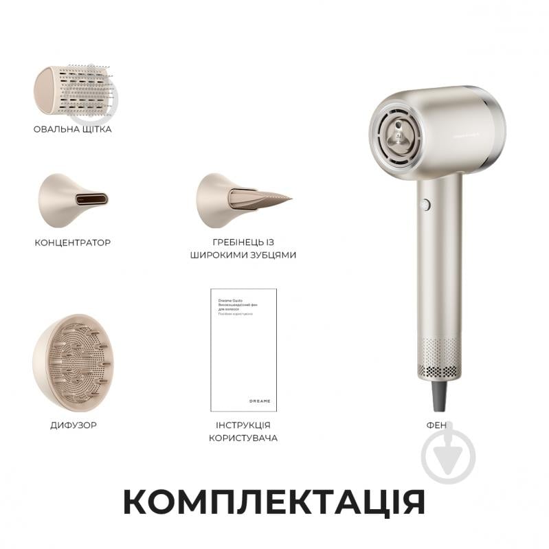 Фен DREAME Gusto G40 Titanium (AHG40A-TI) - фото 14
