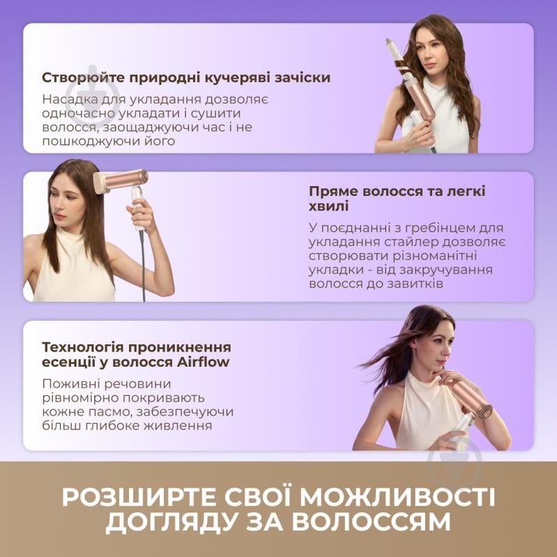 Фен DREAME Pocket Ultra AHD52 Rosy White - фото 10 Фен DREAME Pocket Ultra AHD52 Rosy White - фото 10