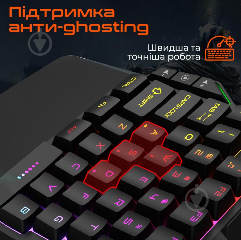 Клавиатура игровая Meetion KB015 (MT-KB015-A) black/orange - фото 3
