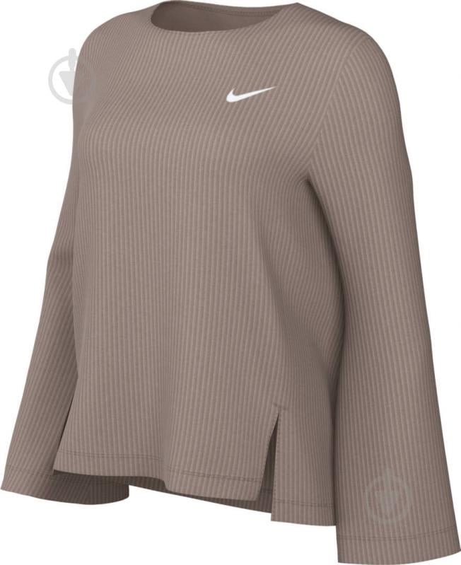 Футболка Nike W NSW RIB JRSY LS TOP DV7866-272 р.M бежевий - фото 6