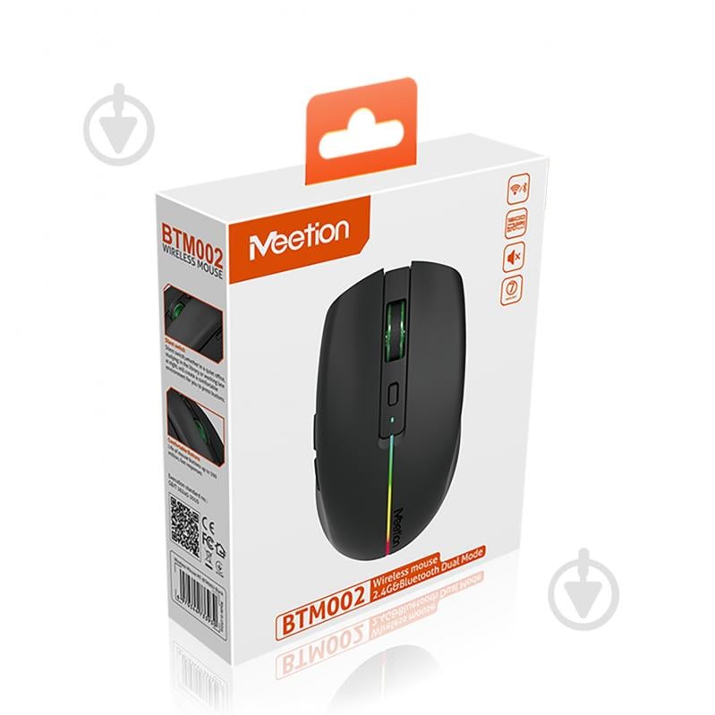 Мышка беспроводная Meetion BTM002 black (MT-BTM002-A) - фото 6 Мышка беспроводная Meetion BTM002 black (MT-BTM002-A) - фото 6