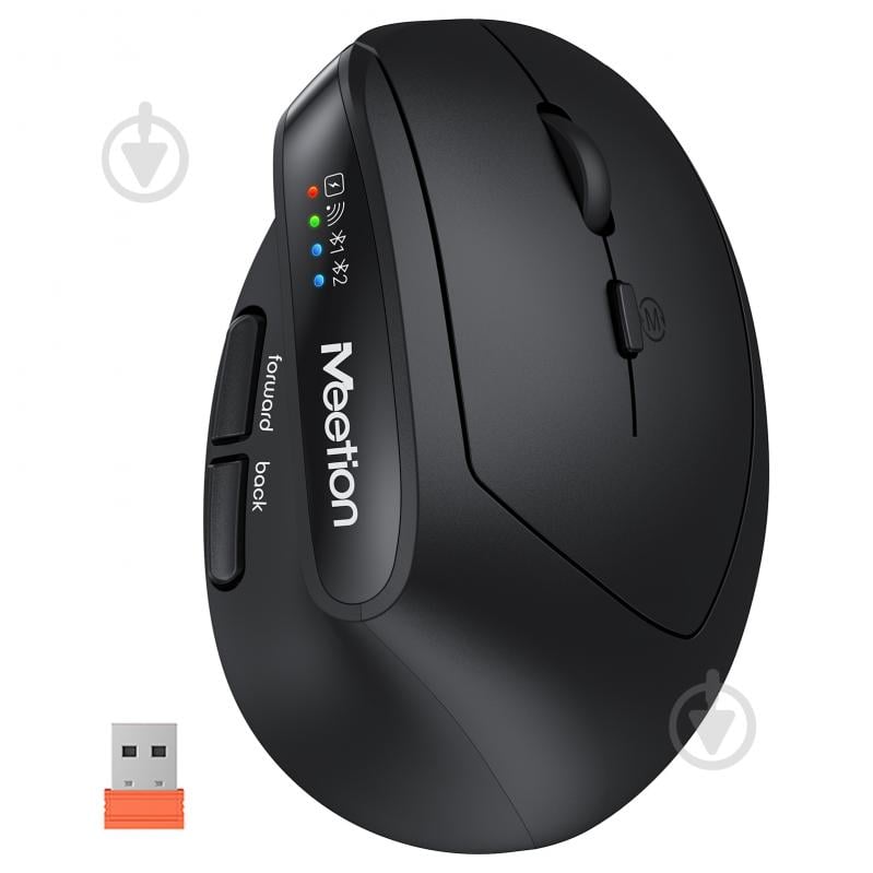 Мишка бездротова Meetion BTM008 black (MT-BTM008-A) - фото 1 Мишка бездротова Meetion BTM008 black (MT-BTM008-A) - фото 1