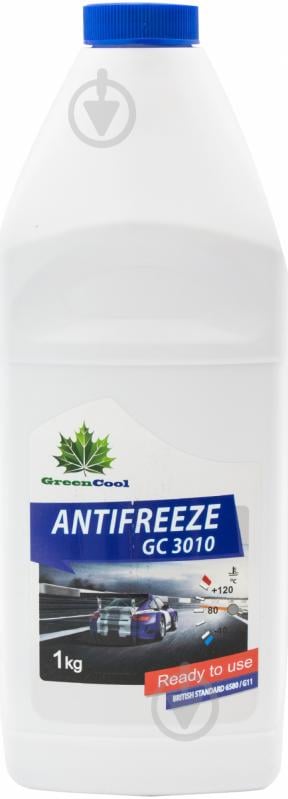 Антифриз GreenCool GC3010 до -40 °C 1 л синий - фото 1